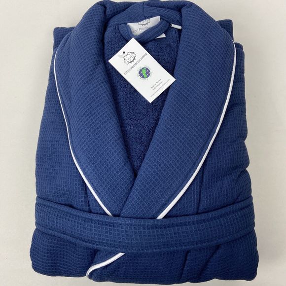 Ozan Premium Home 100% Cotton Majesty Unisex Bath Robe Size: L/XL - Picture 5 of 9